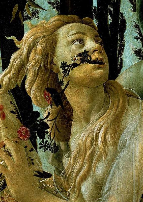 BOTTICELLI, Sandro La Primavera, Allegory of Spring (detail) France oil painting art